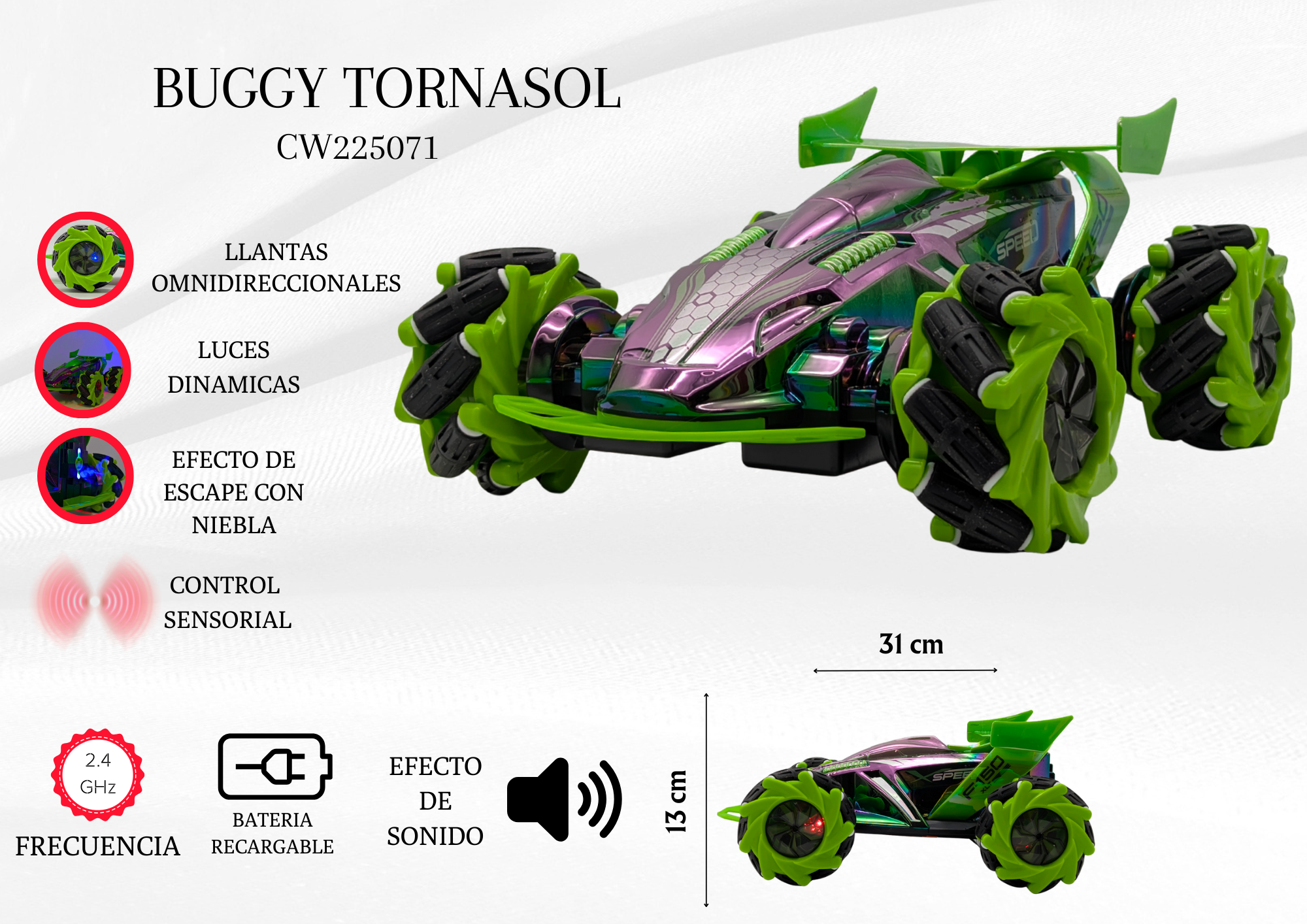 Buggy Tornasol